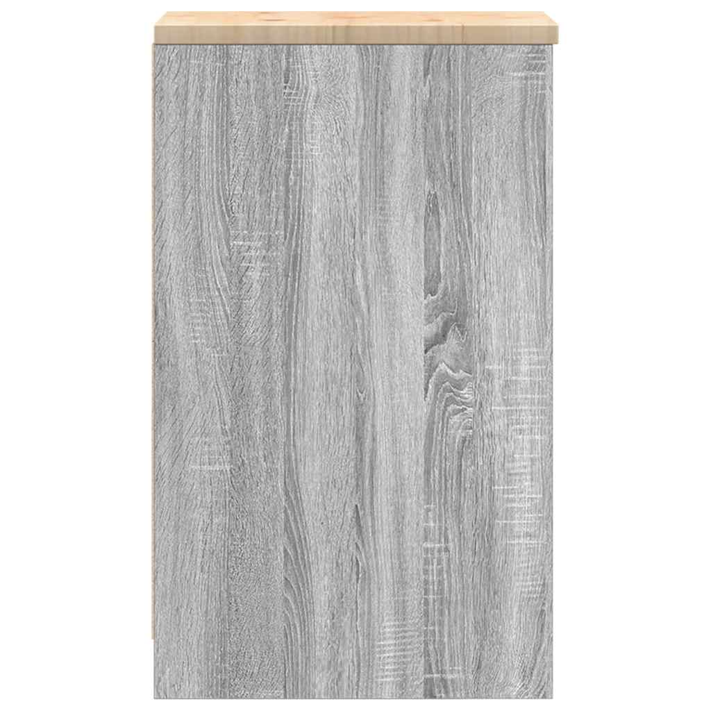 Garažni ormar za odlaganje 30x51x85 cm masivne borovine