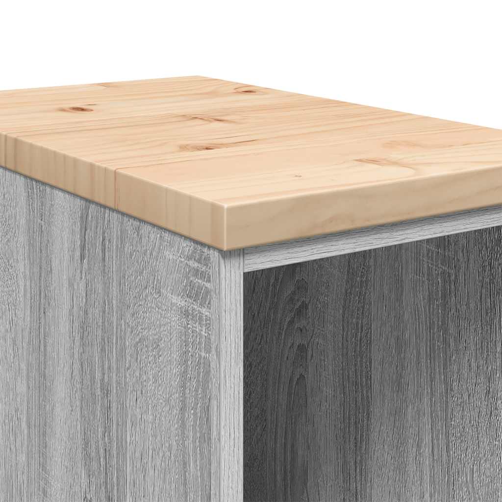 Garažni ormar za odlaganje 30x51x85 cm masivne borovine