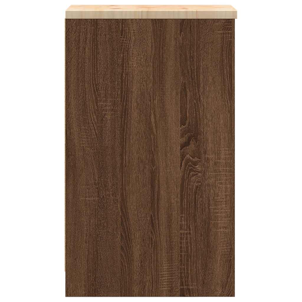 Garažni ormar za odlaganje 30x51x85 cm masivne borovine