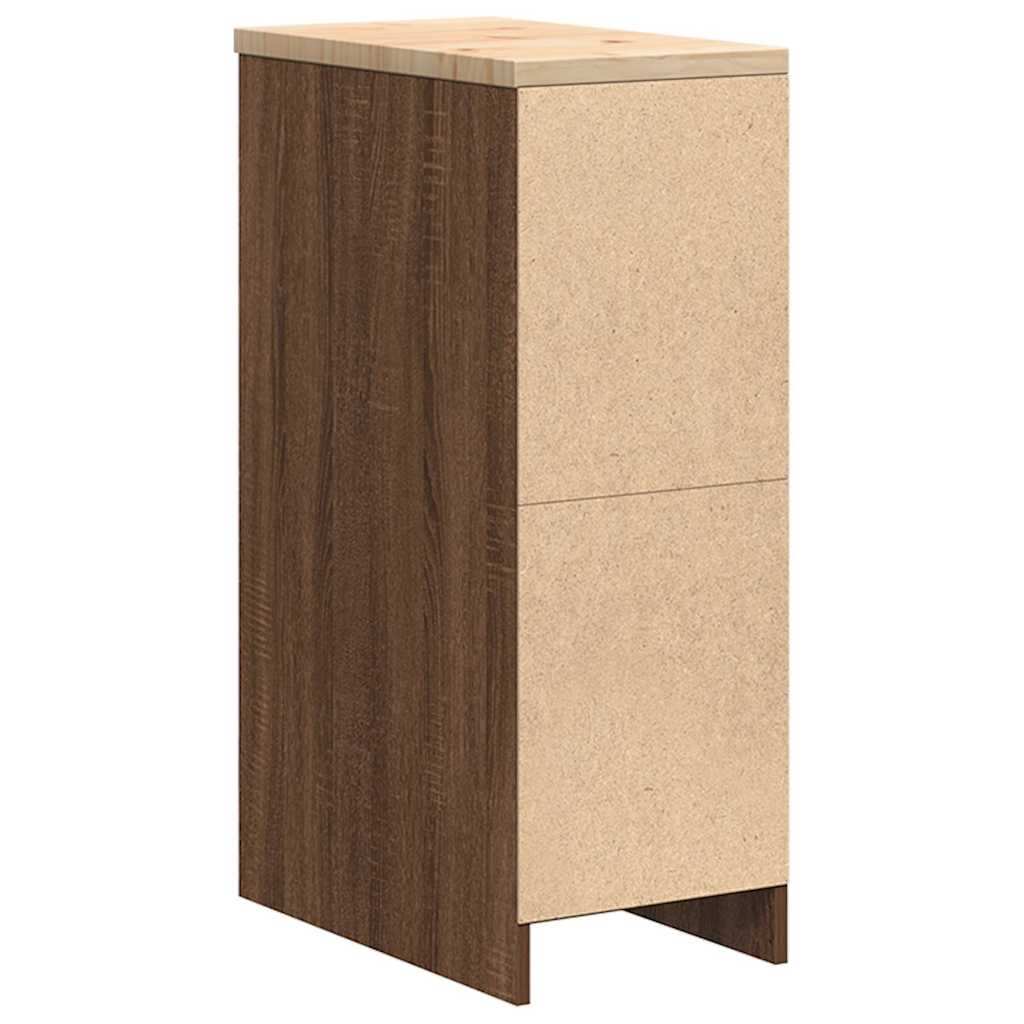 Garažni ormar za odlaganje 30x51x85 cm masivne borovine