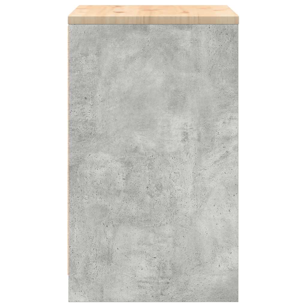 Garažni ormar za odlaganje 60x51x85 cm masivne borovine