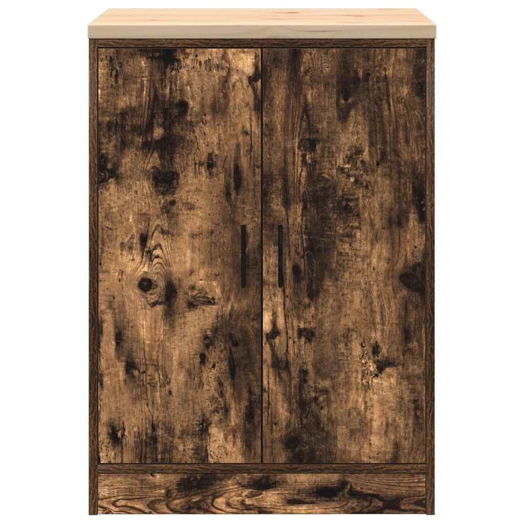 Garažni ormar za odlaganje 60x51x85 cm masivne borovine