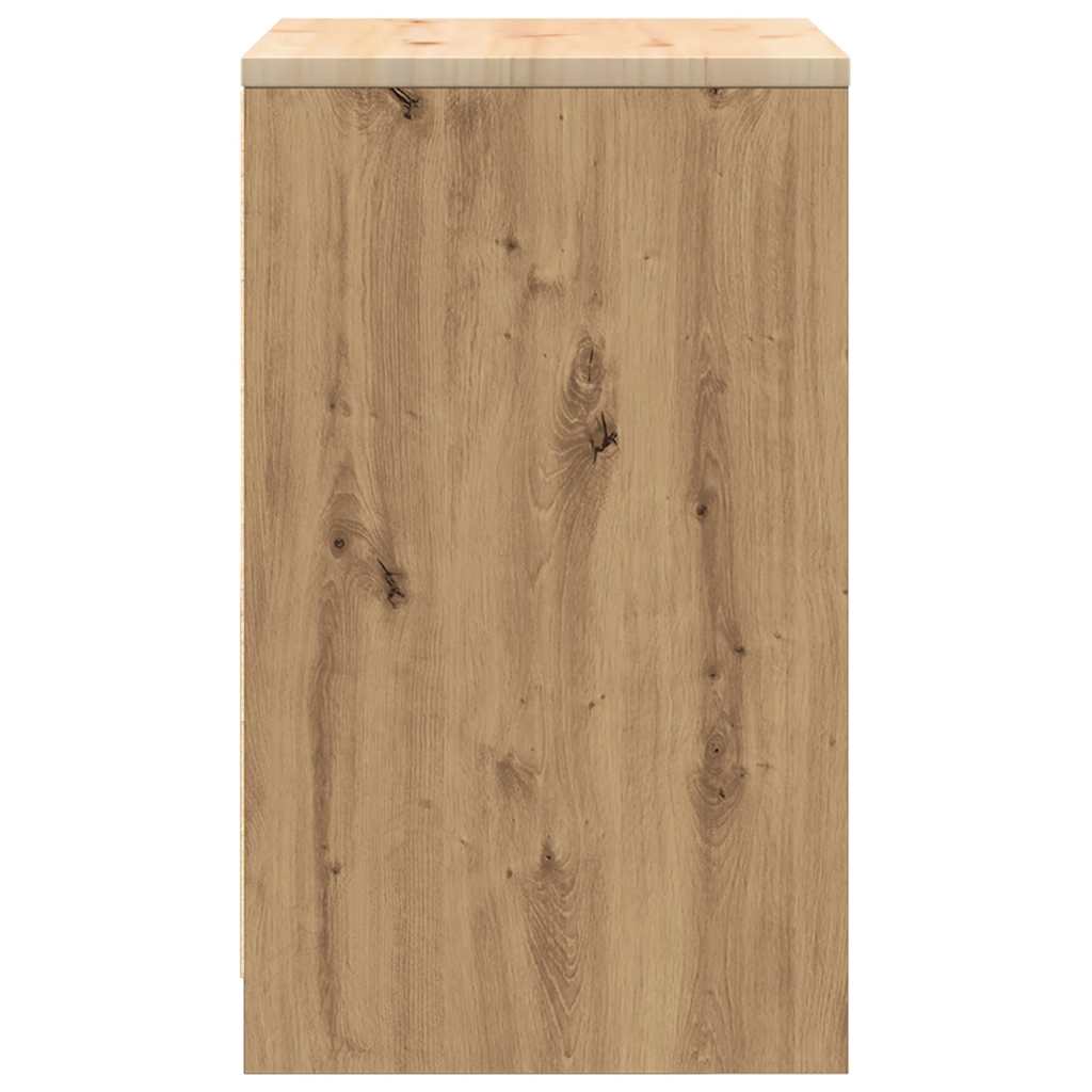 Garažni ormar za odlaganje 60x51x85 cm masivne borovine