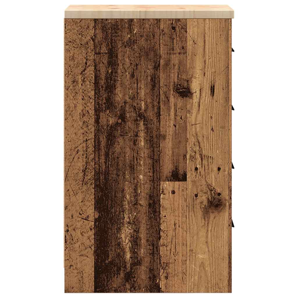 Garažni ormar za odlaganje 30x51x85 cm masivne borovine