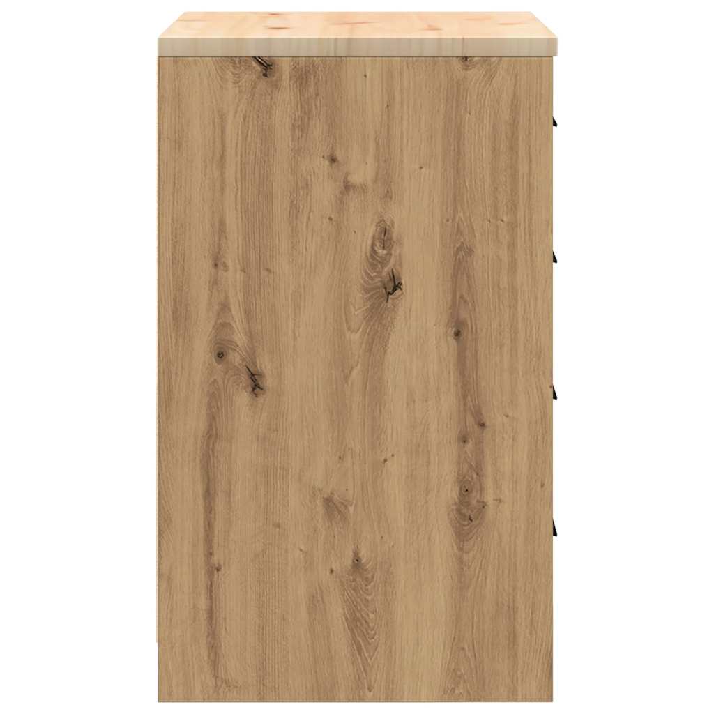 Garažni ormar za odlaganje 60x51x85 cm masivne borovine