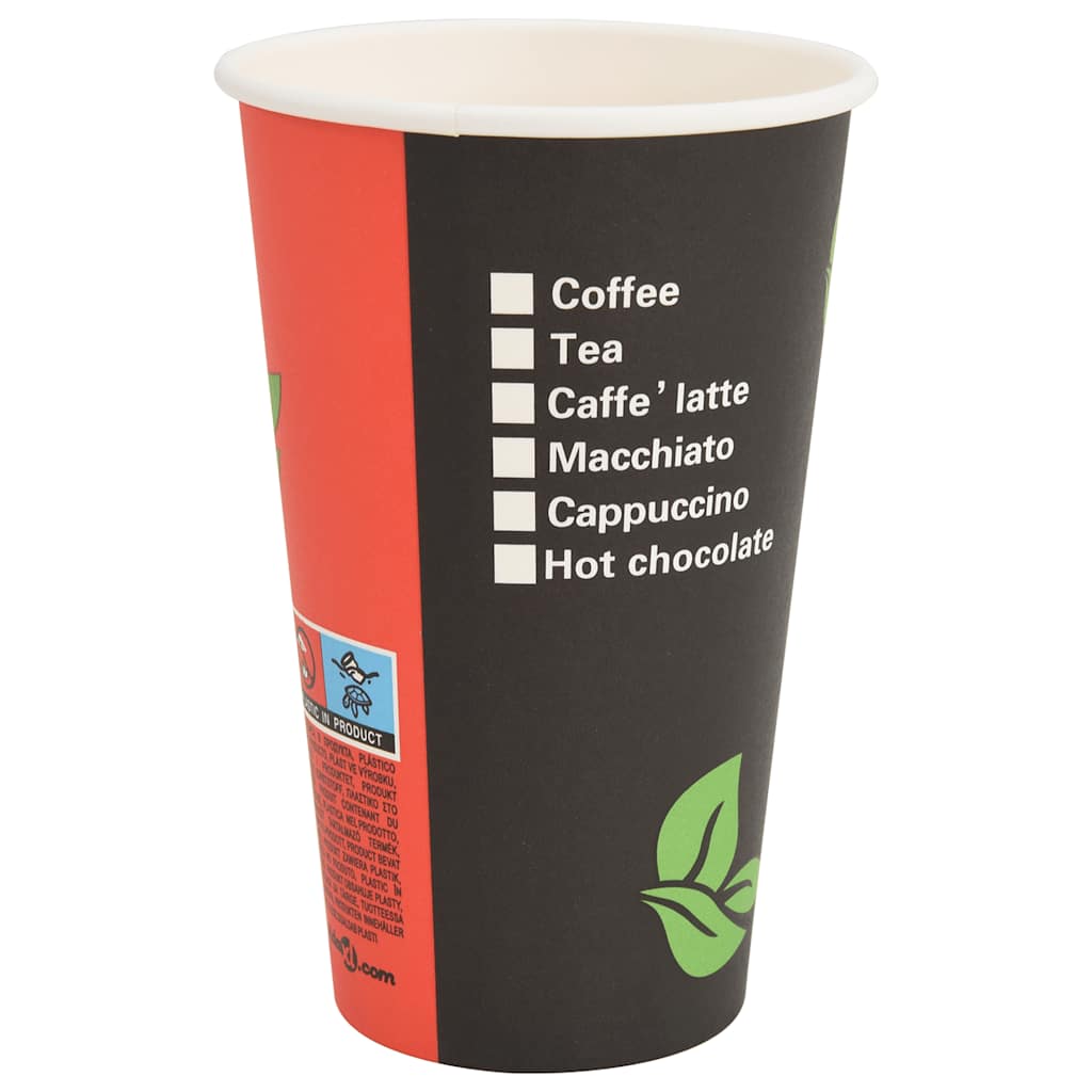 papirnate šalice za kavu s poklopcima 1000 kom 16 oz 400 ml