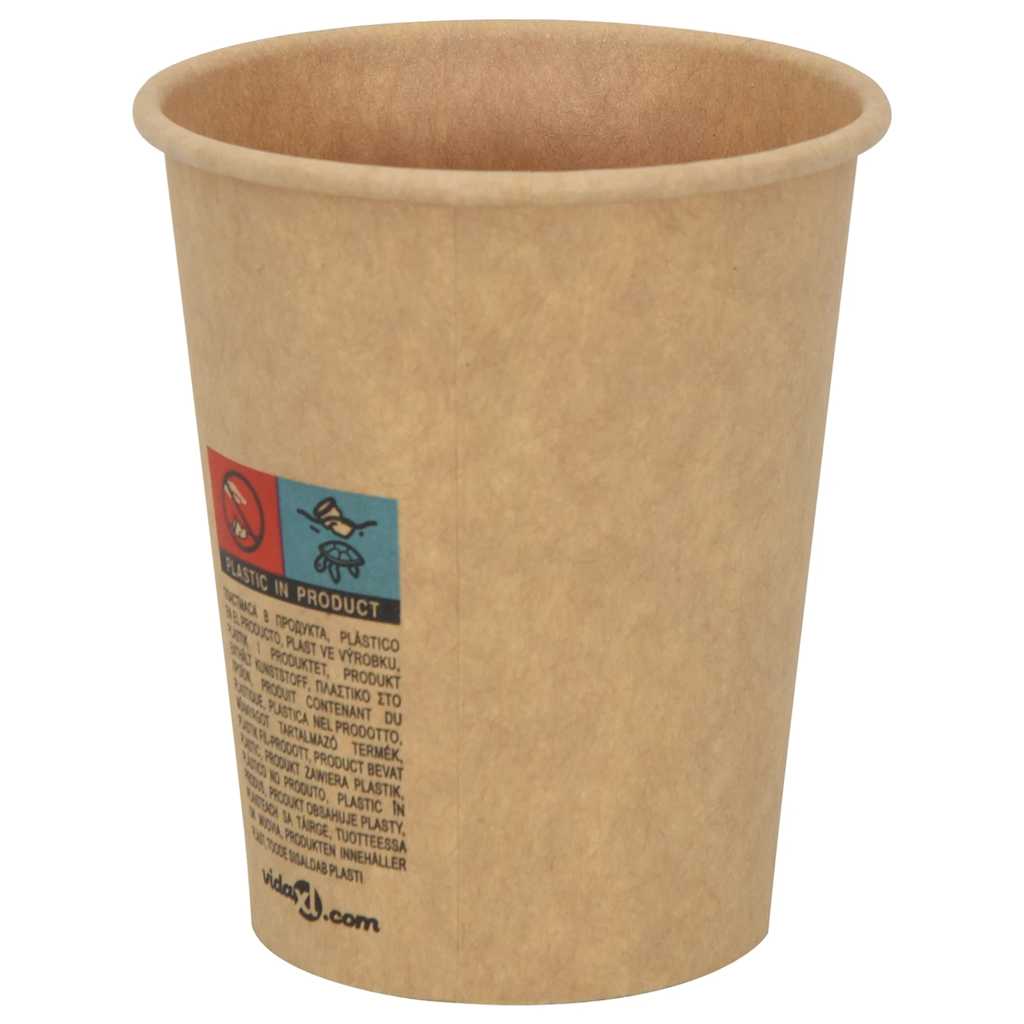 papirnate šalice za kavu s poklopcima 1000 kom 8 oz 200 ml