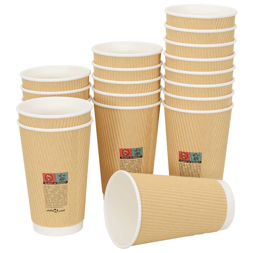 papirnate šalice za kavu s poklopcima 1000 kom 16 oz 400 ml