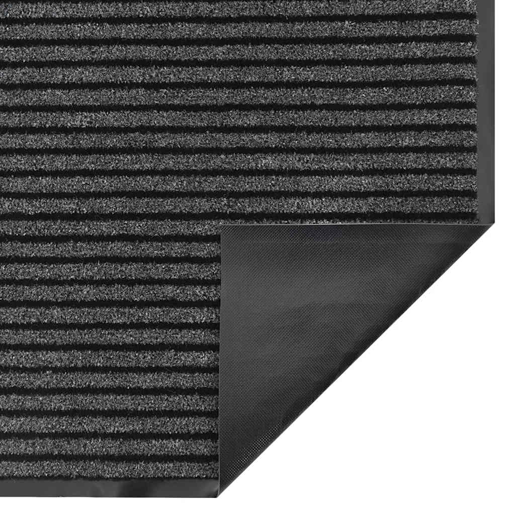 Otirač Stripe crni i sivi 90x120 cm