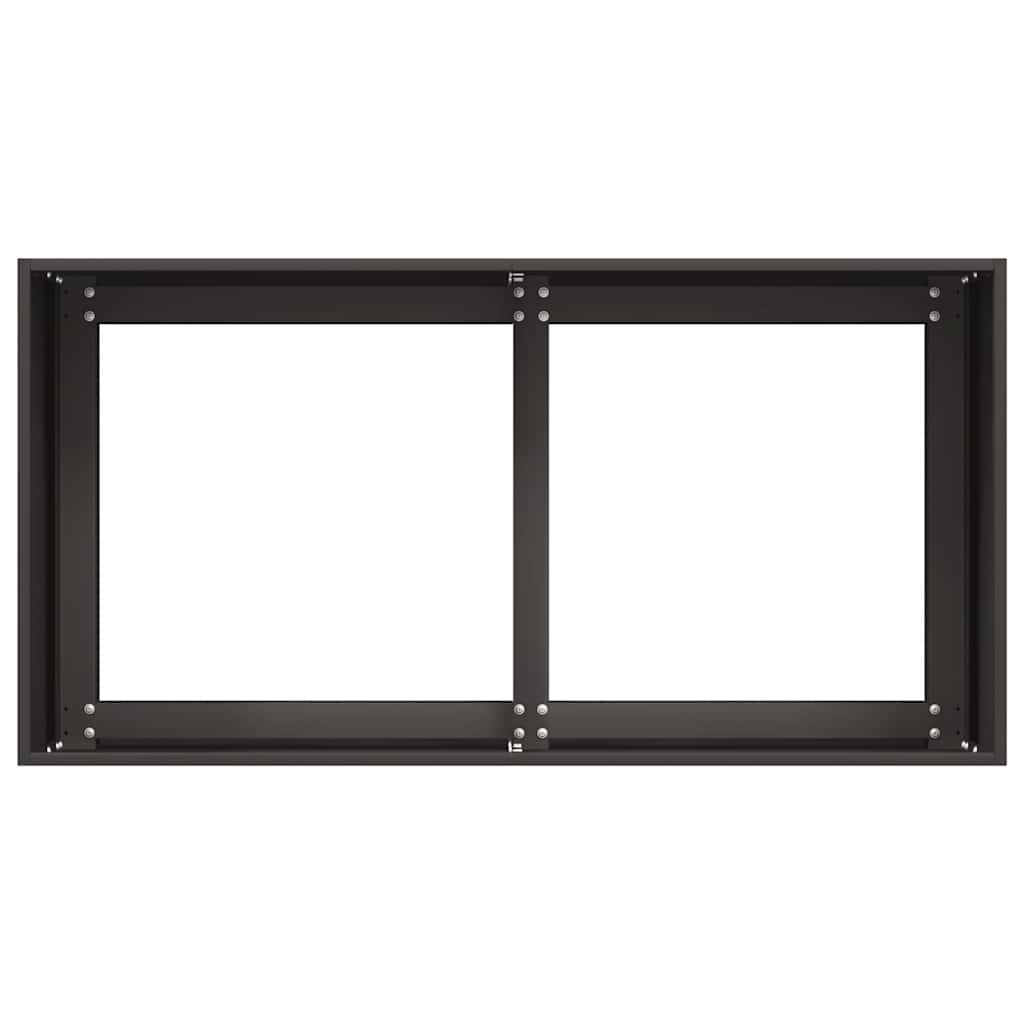 Sadilica crna 80x40x40 cm od hladno valjanog čelika