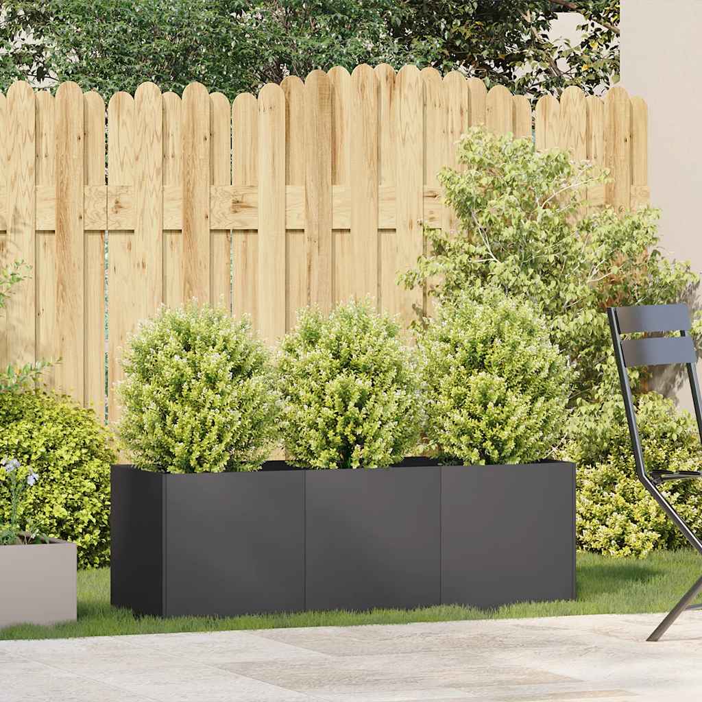 Žabica Crna 120x40x40 cm Hladno valjani čelik