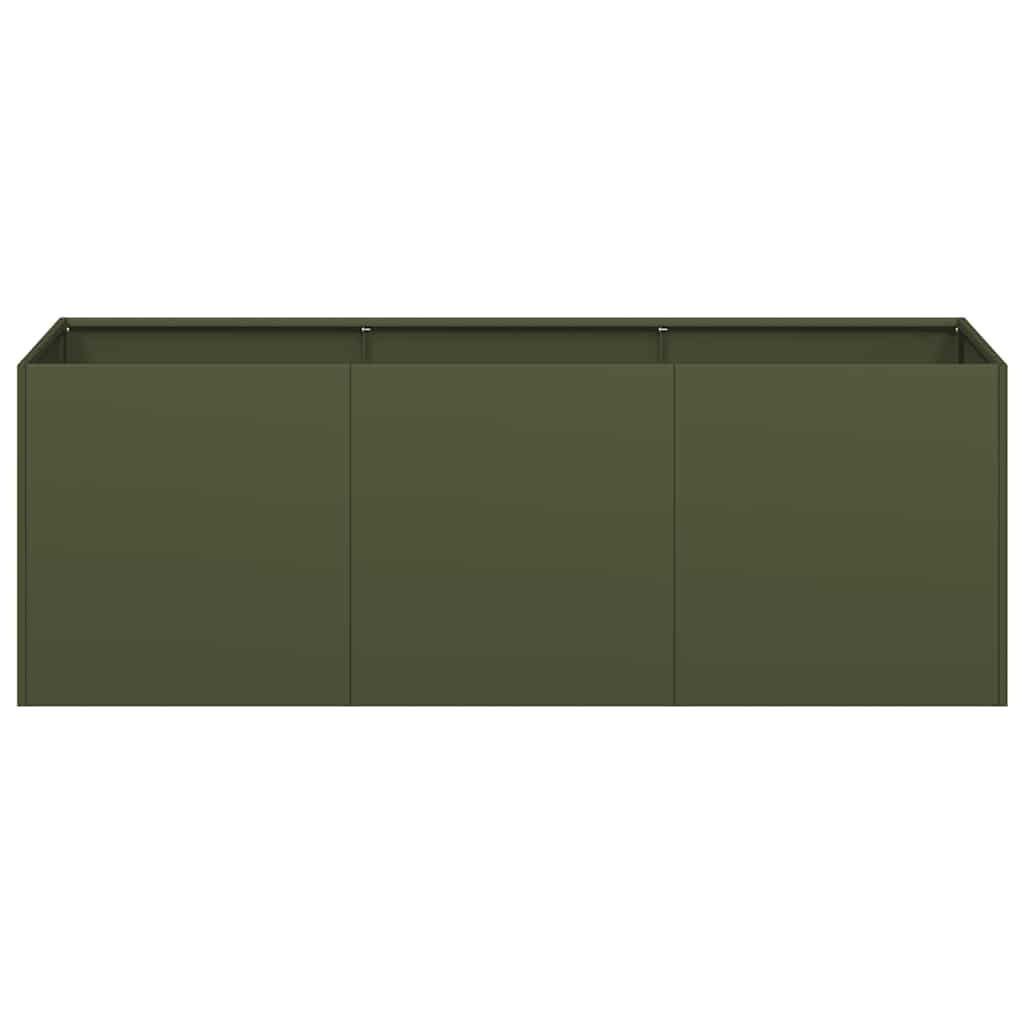 Sadilica maslinastozelena 120x40x40 cm hladno valjani čelik