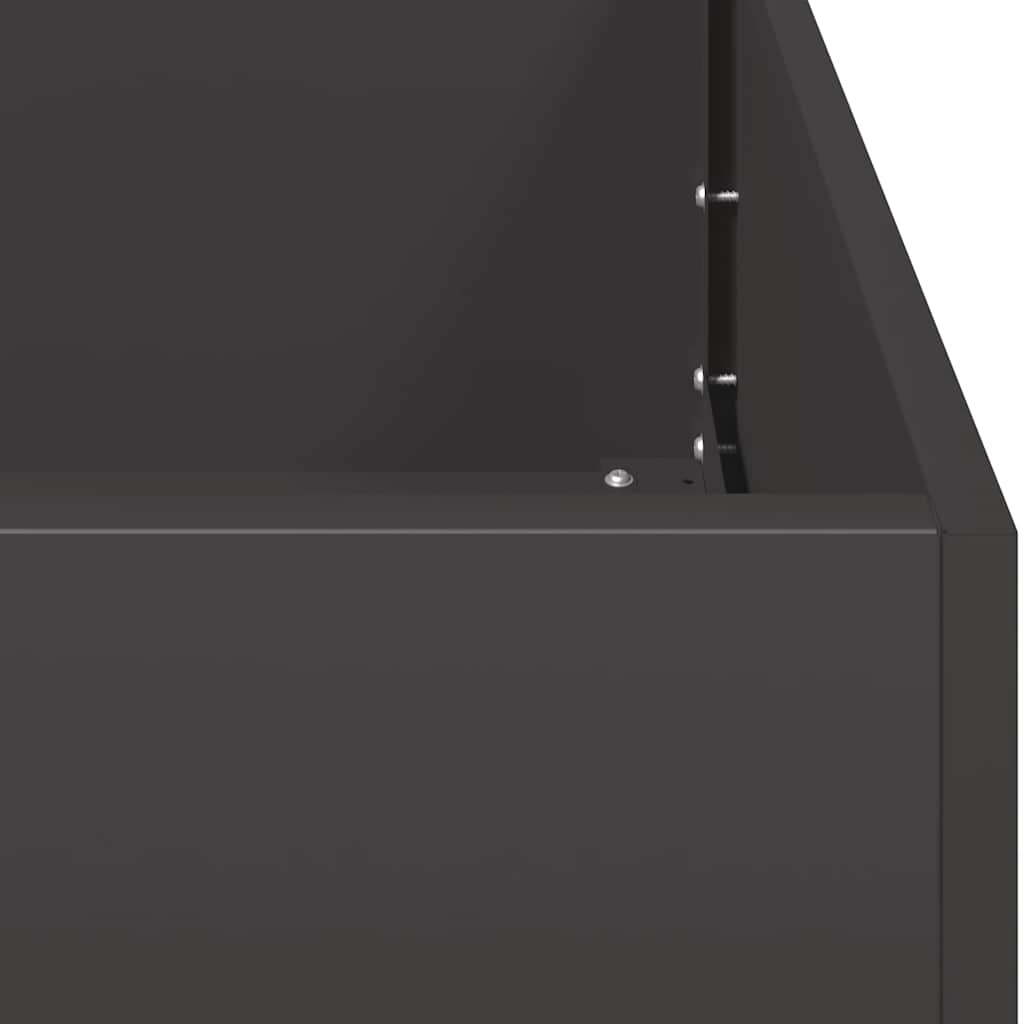 Sadilica crna 80x80x40 cm od hladno valjanog čelika