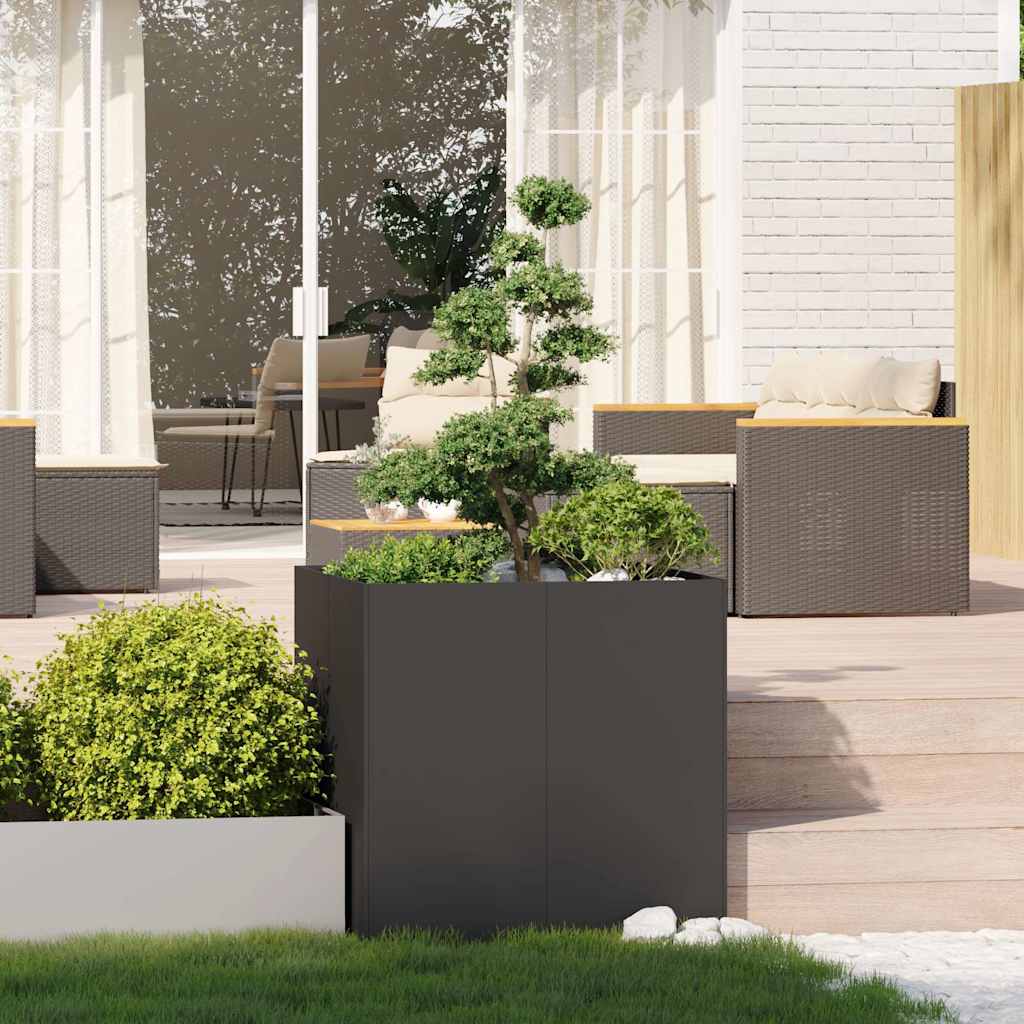 Sadilica crna 80x80x80 cm od čelika