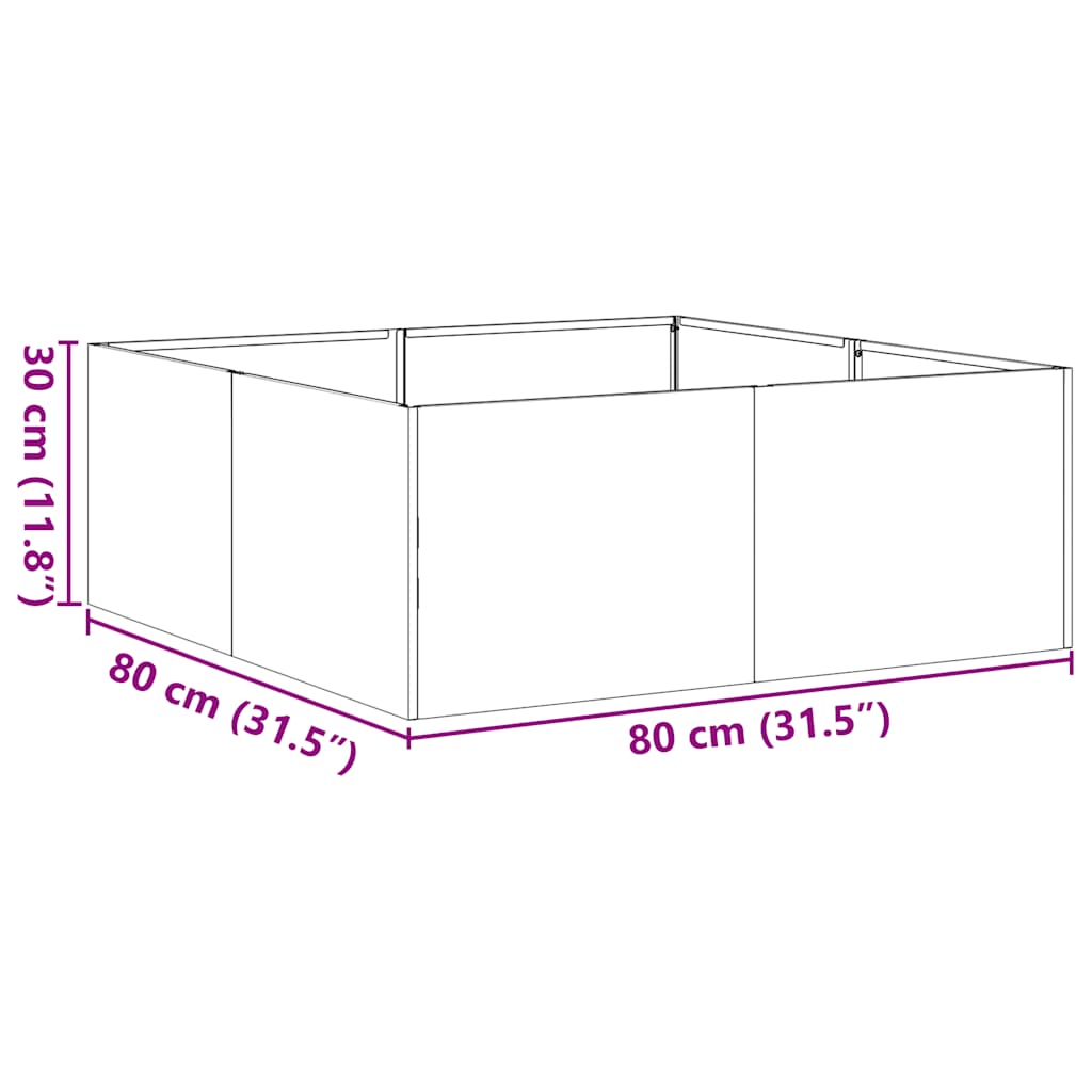 Sadilica 80x80x30 cm od nehrđajućeg čelika