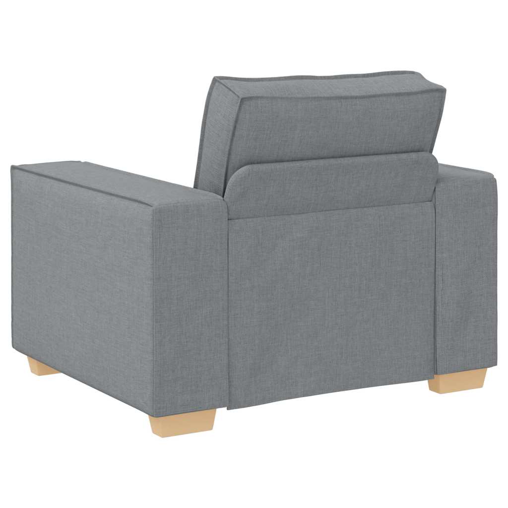 Sofa 3 pcs Svijetlo siva 220 x 80 x 84 cm Platnasta tkanina