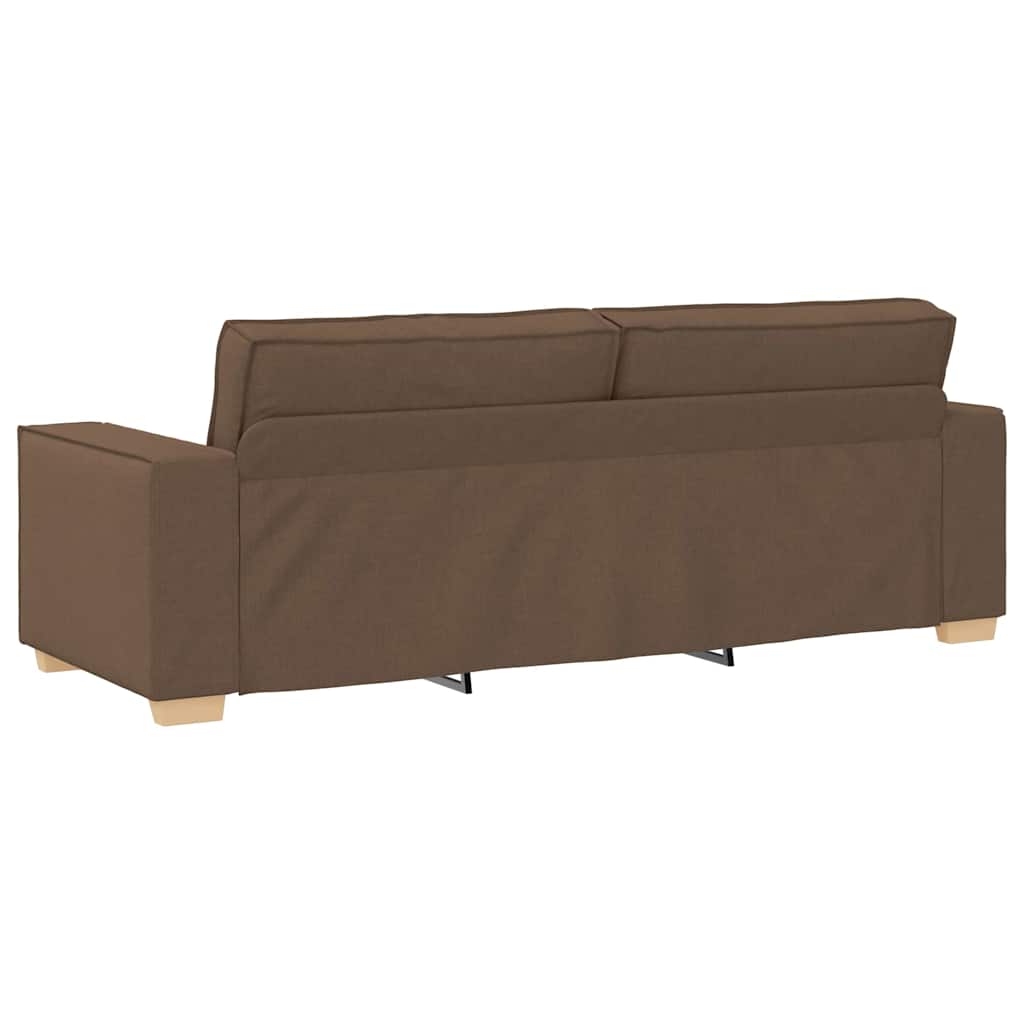 Sofa 3 pcs Smeđa 220 x 80 x 84 cm Platnasta tkanina