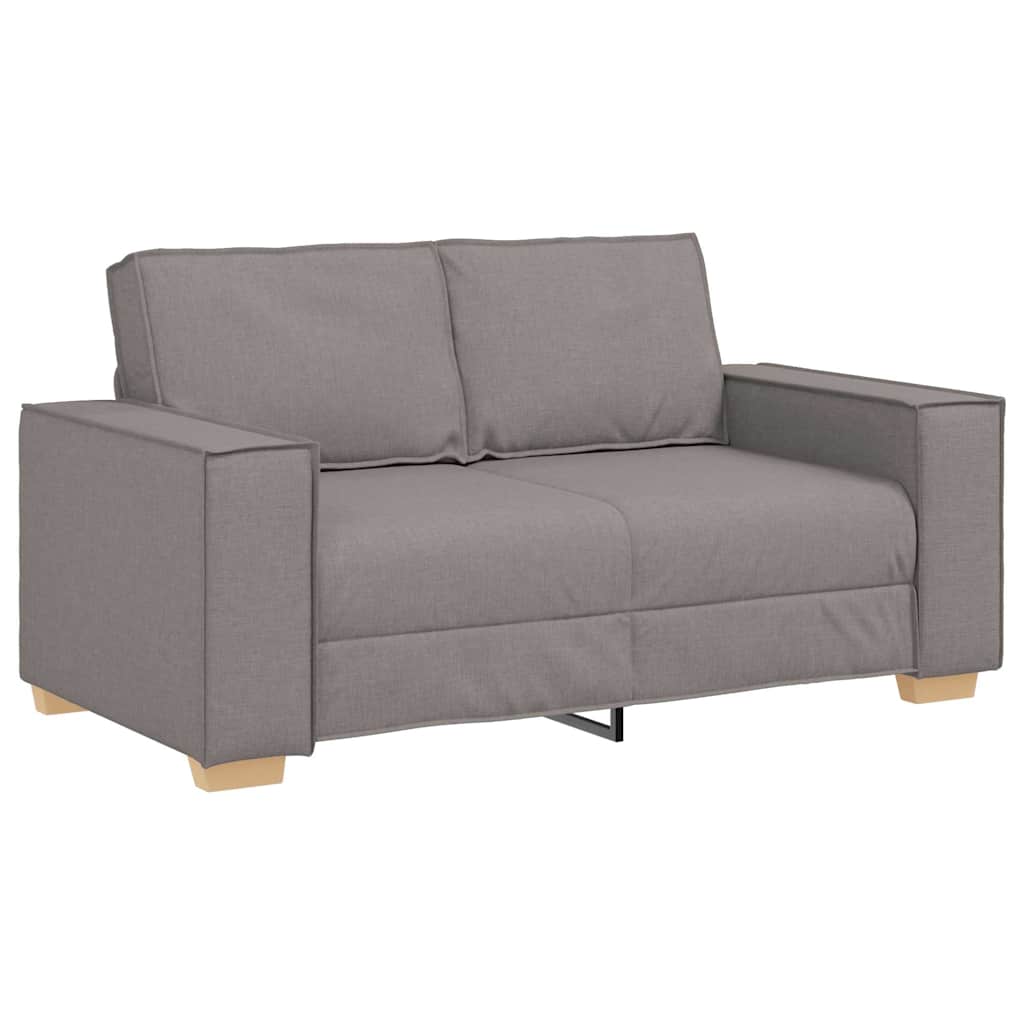 Sofa 3 pcs Sivo-smeđa 220 x 80 x 84 cm Platnasta tkanina