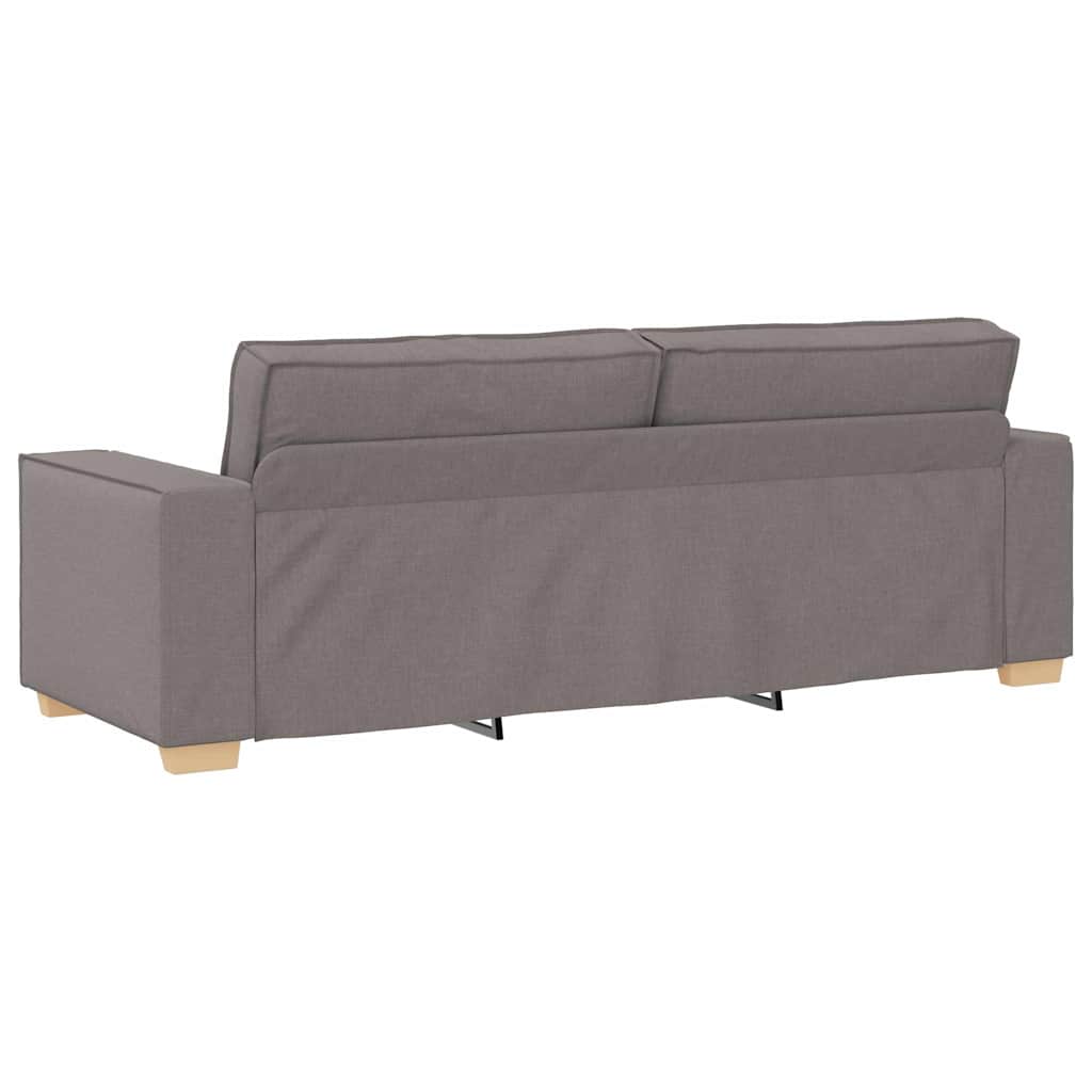 Sofa 3 pcs Sivo-smeđa 220 x 80 x 84 cm Platnasta tkanina