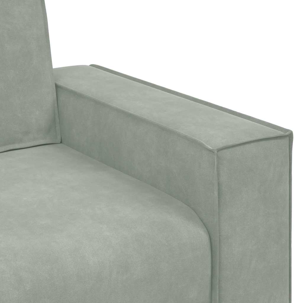 Sofa 3 kom. Svijetlo siva Platnasta tkanina