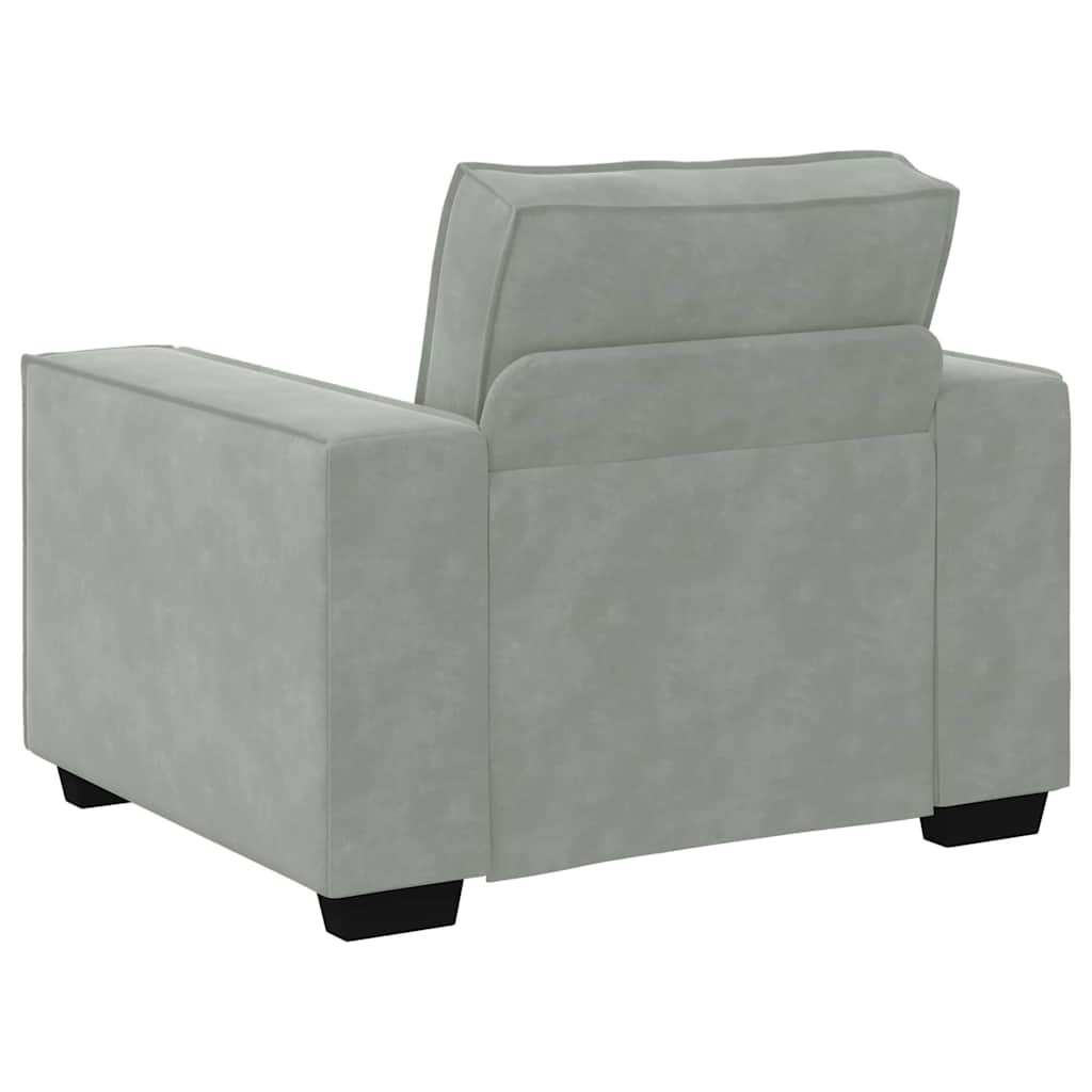 Sofa 3 kom. Svijetlo siva Platnasta tkanina