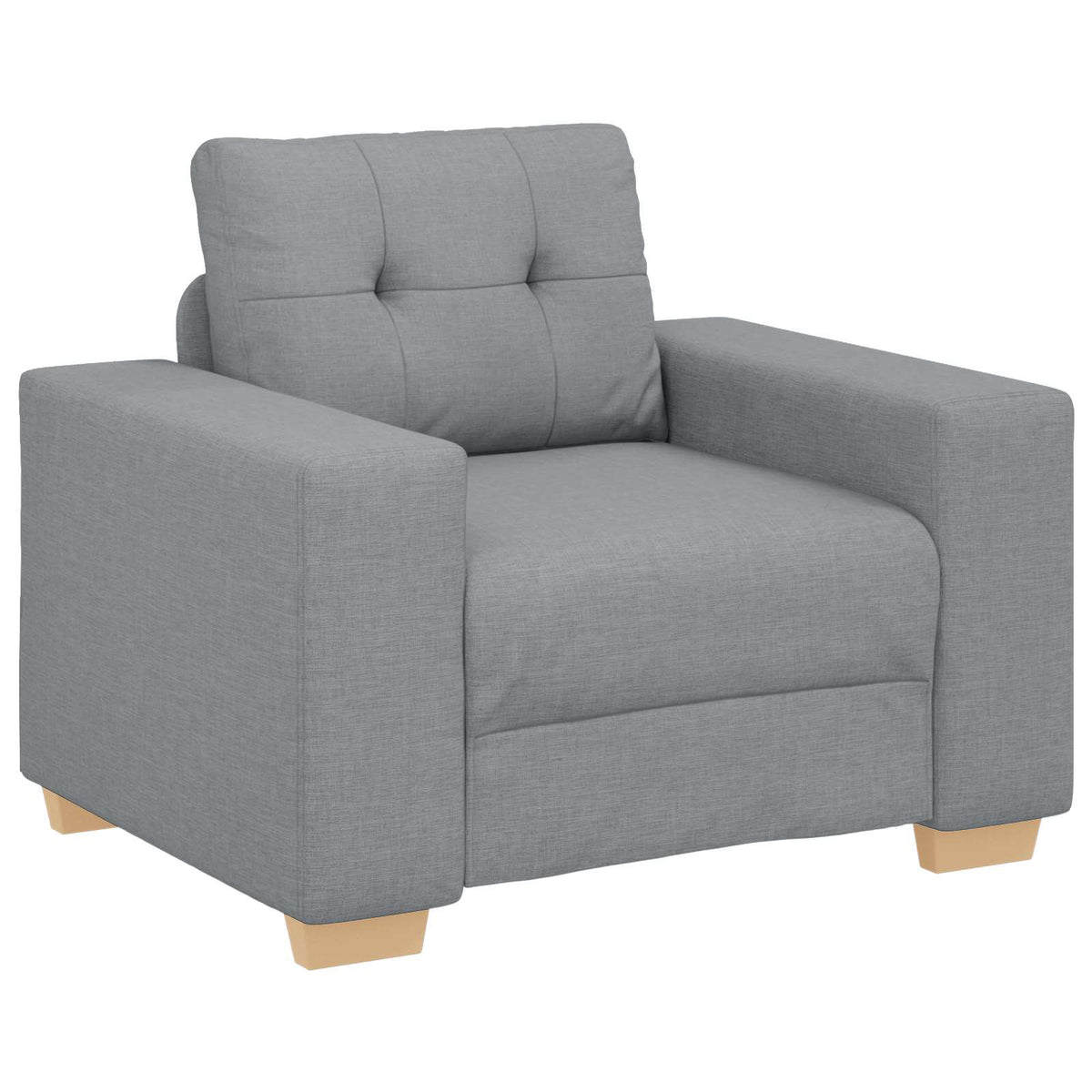 Sofa 3 kom. Svijetlo siva Platnasta tkanina