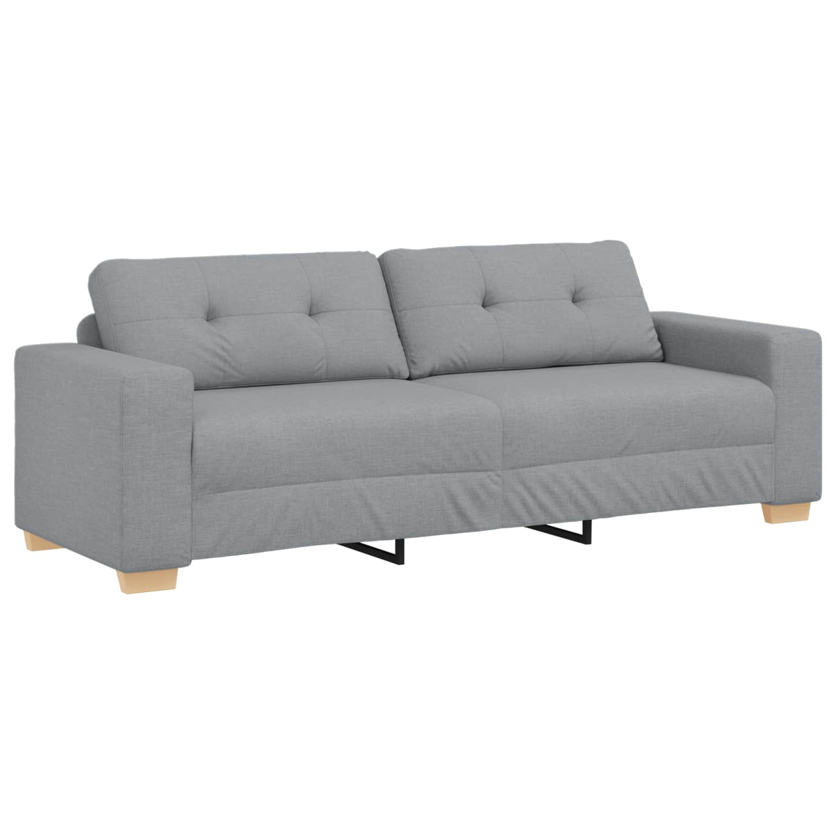 Sofa 3 kom. Svijetlo siva Platnasta tkanina