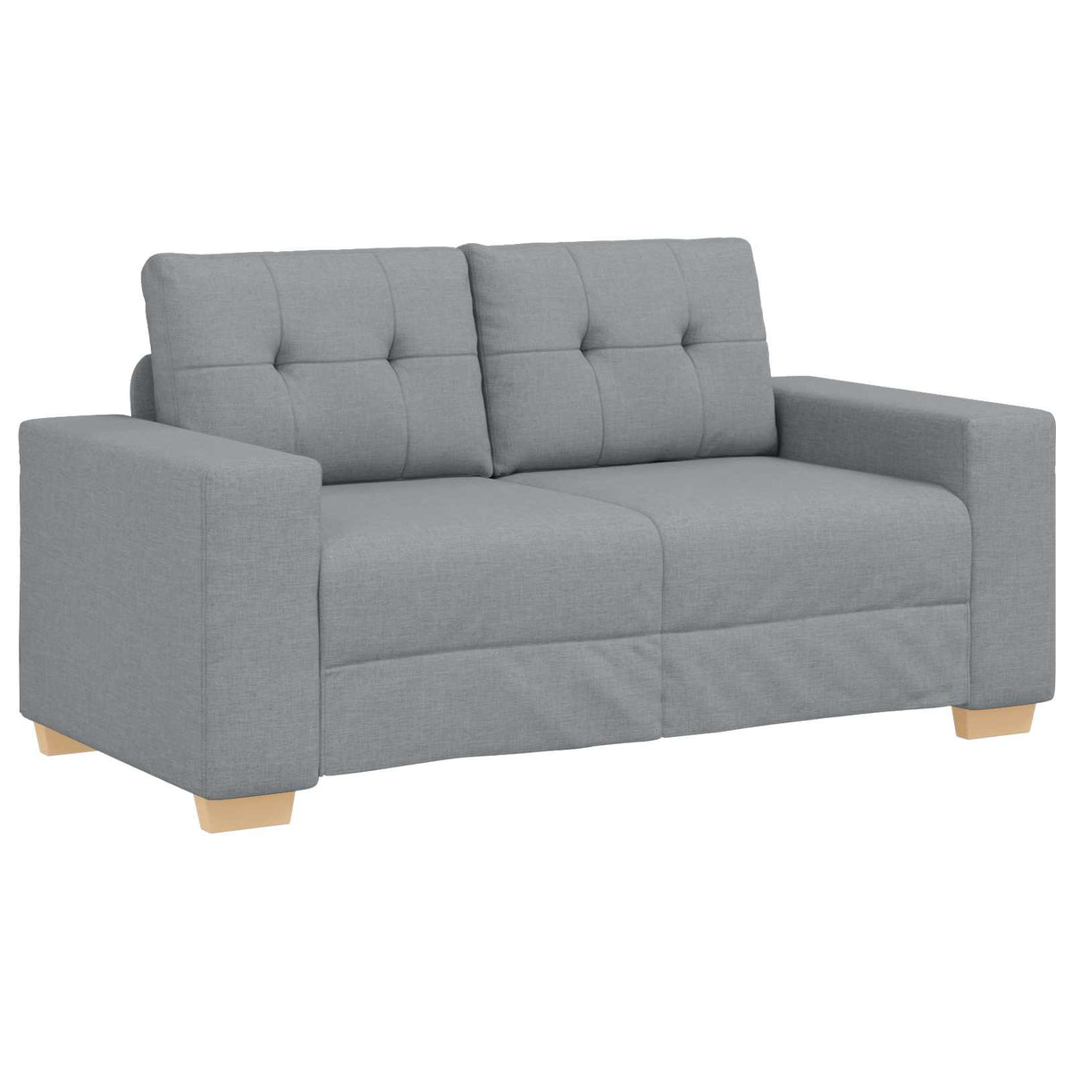 Sofa 3 kom. Svijetlo siva Platnasta tkanina