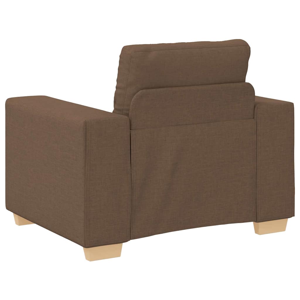 Sofa 3 pcs Smeđa 221 x 80 x 80 cm Platnasta tkanina