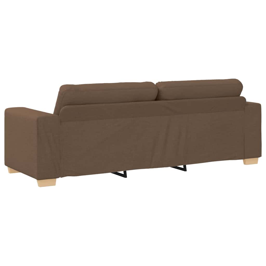 Sofa 3 pcs Smeđa 221 x 80 x 80 cm Platnasta tkanina