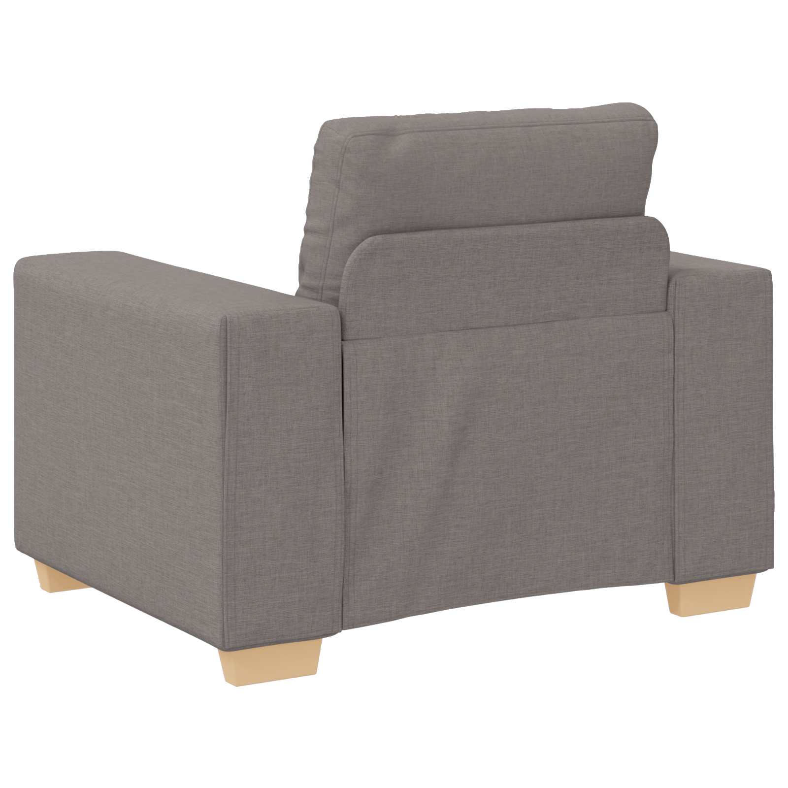 Sofa 3 pcs Sivo-smeđa 221 x 80 x 80 cm Platnasta tkanina