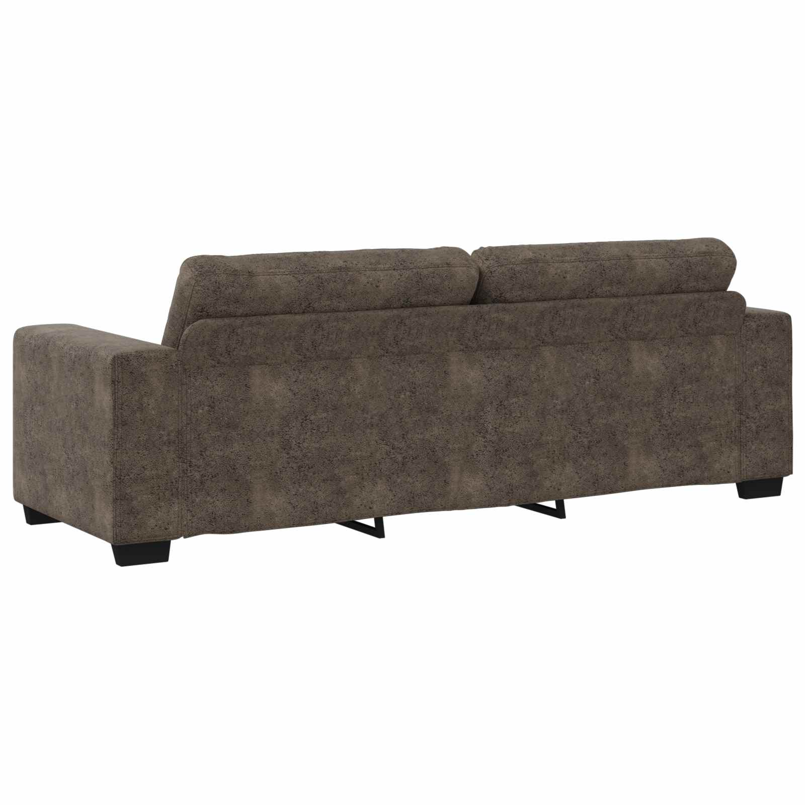 Sofa 3 pcs Tamno siva 221 x 80 x 80 cm Platnasta tkanina