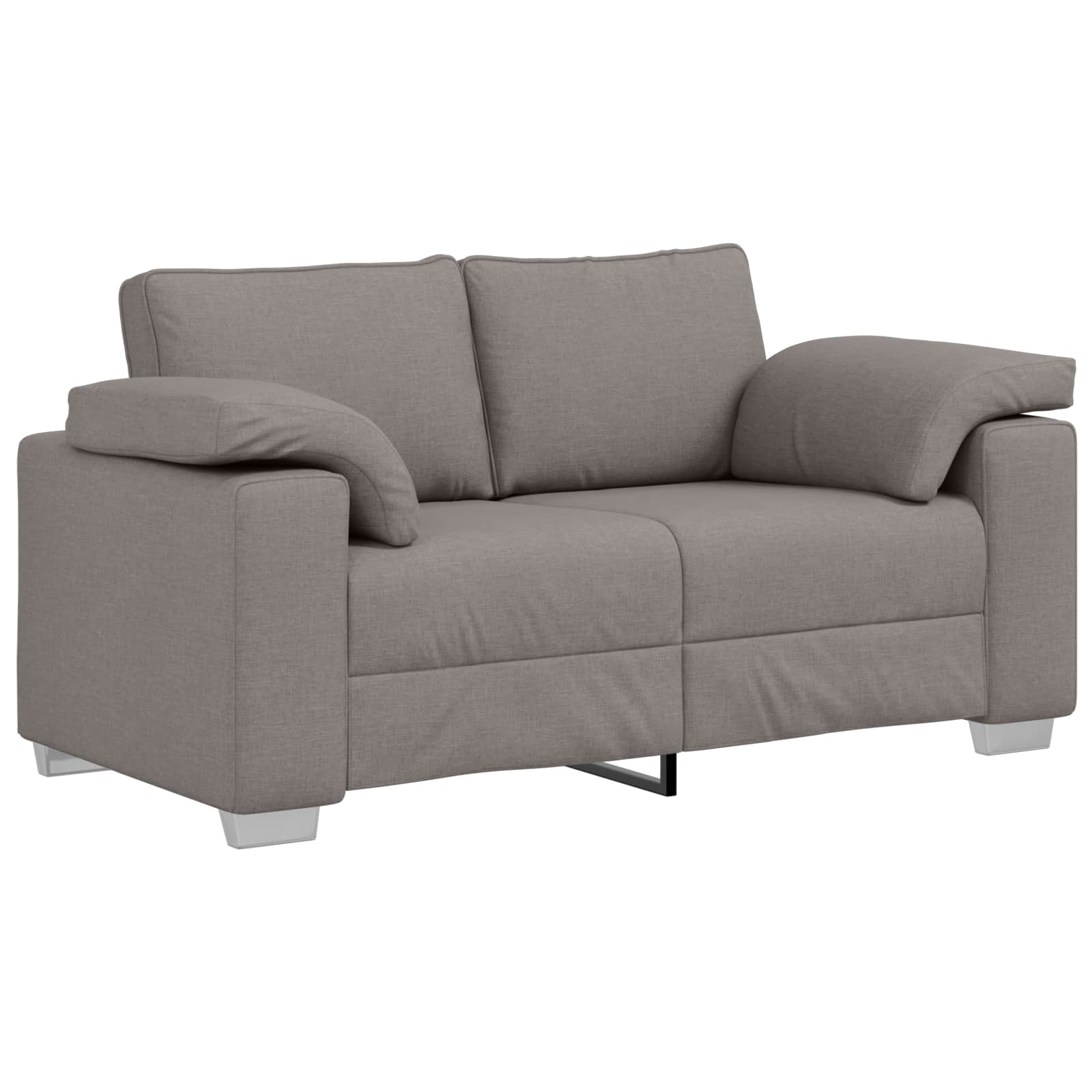 Sofa 3 pcs Sivo-smeđa 219 x 80 x 82 cm Platnasta tkanina