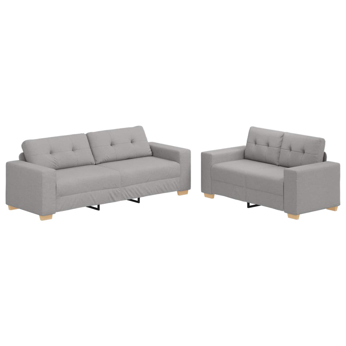 Sofa 2 kom. Oblačnosiva Platnasta tkanina