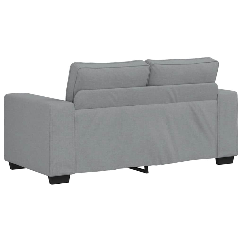 Dvodijelni set sofa s jastucima, svijetlo siva tkanina
