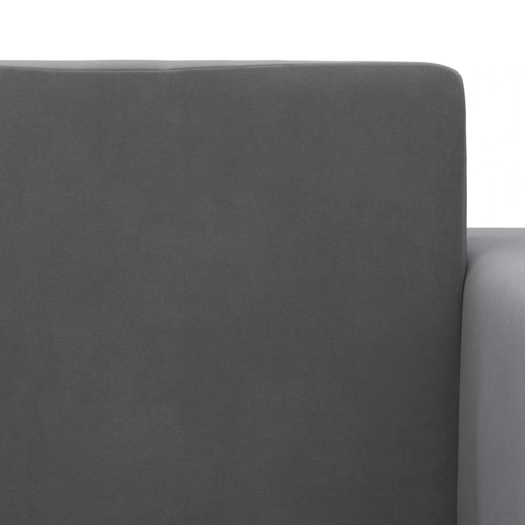Dječji kauč na razvlačenje antracit mekani plišani Antracitno siva Sofa