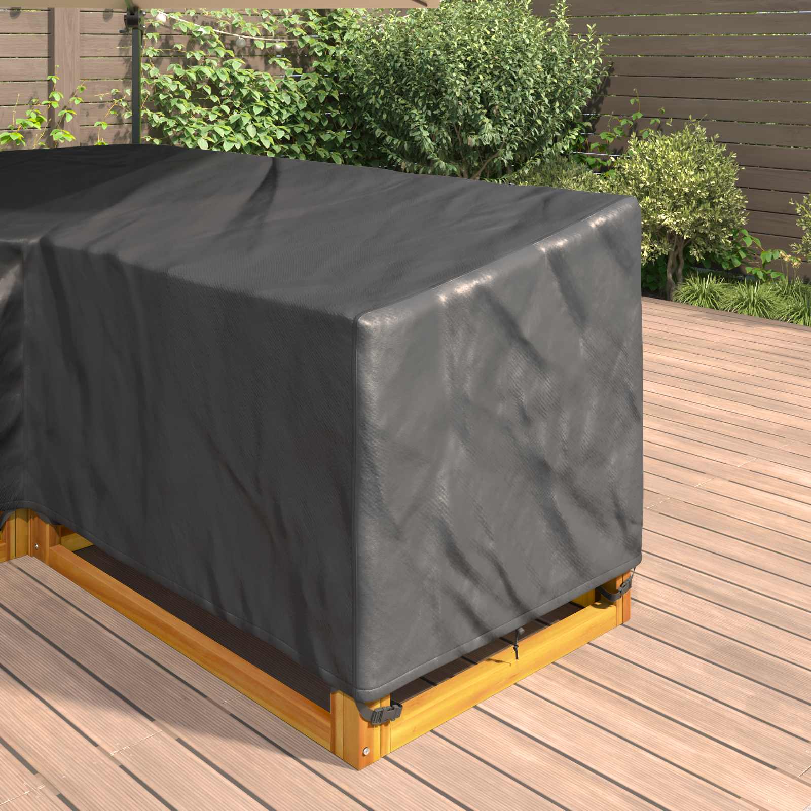 Pokrov za namještaj Crna 260 x 210 x 80 cm 210D Oxford tkanina