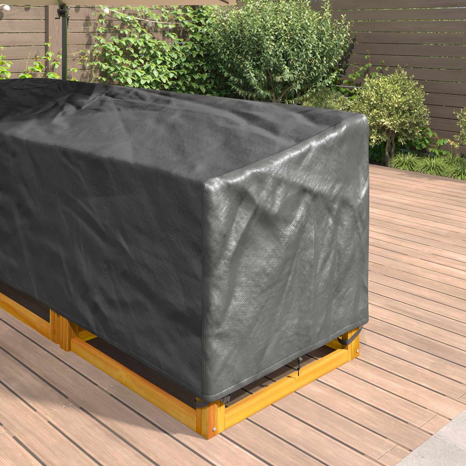Pokrov za namještaj Crna 260 x 210 x 80 cm 210D Oxford tkanina