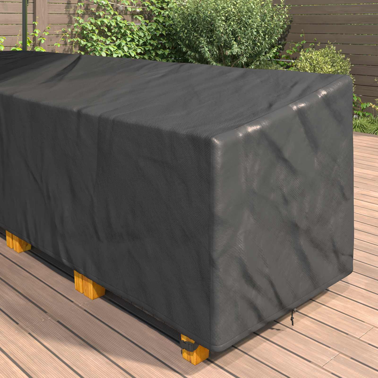 Pokrov za namještaj Crna 286 x 222 x 80 cm