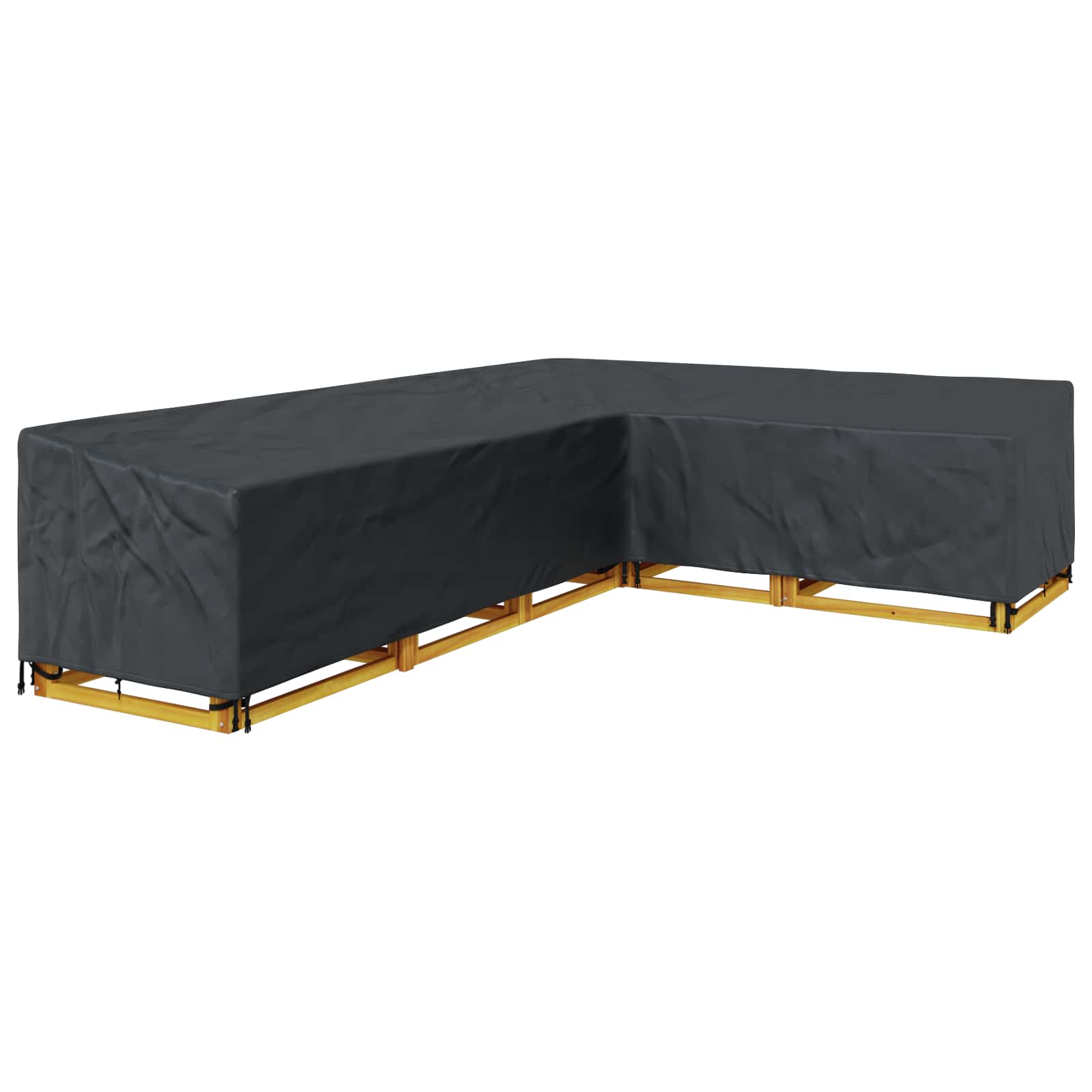 Pokrov za namještaj Crna 330 x 255 x 80 cm 210D Oxford tkanina