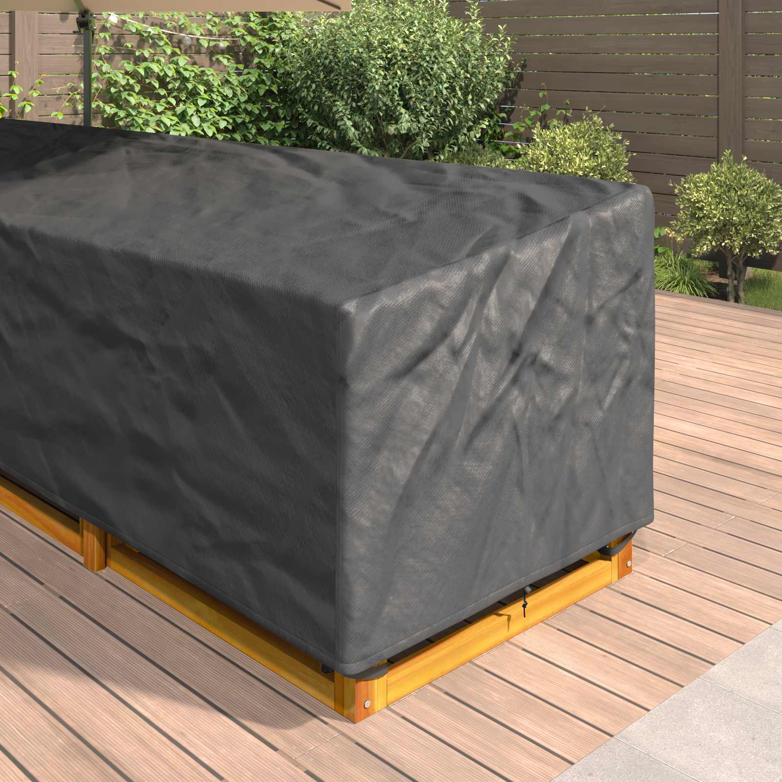 Pokrov za namještaj Crna 355 x 275 x 80 cm 210D Oxford tkanina