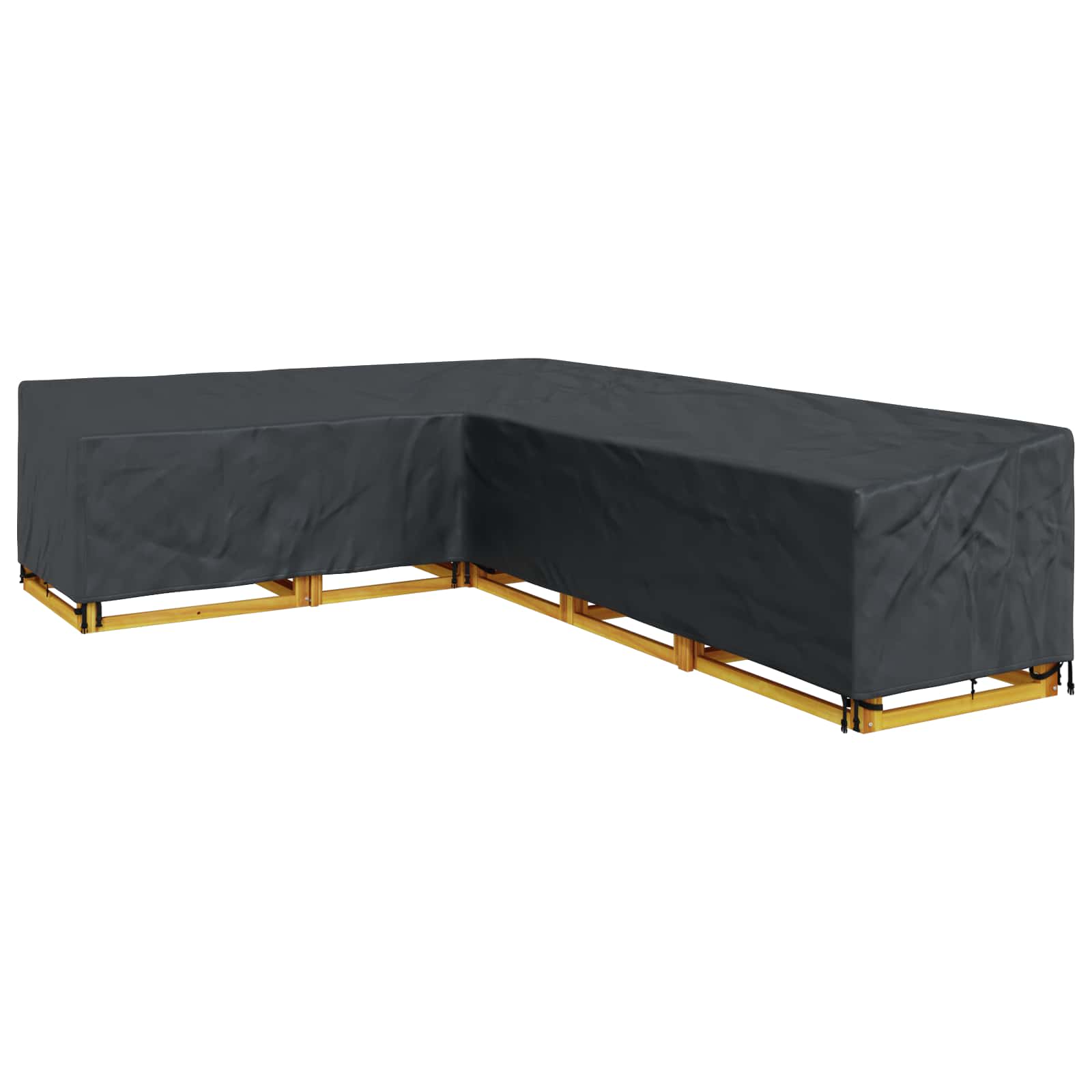 Pokrov za namještaj Crna 355 x 275 x 80 cm 210D Oxford tkanina
