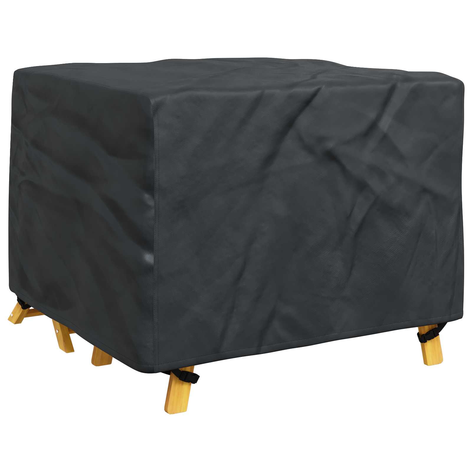 Pokrov za namještaj Jednobojno Crna 113 x 113 x 73 cm 210D