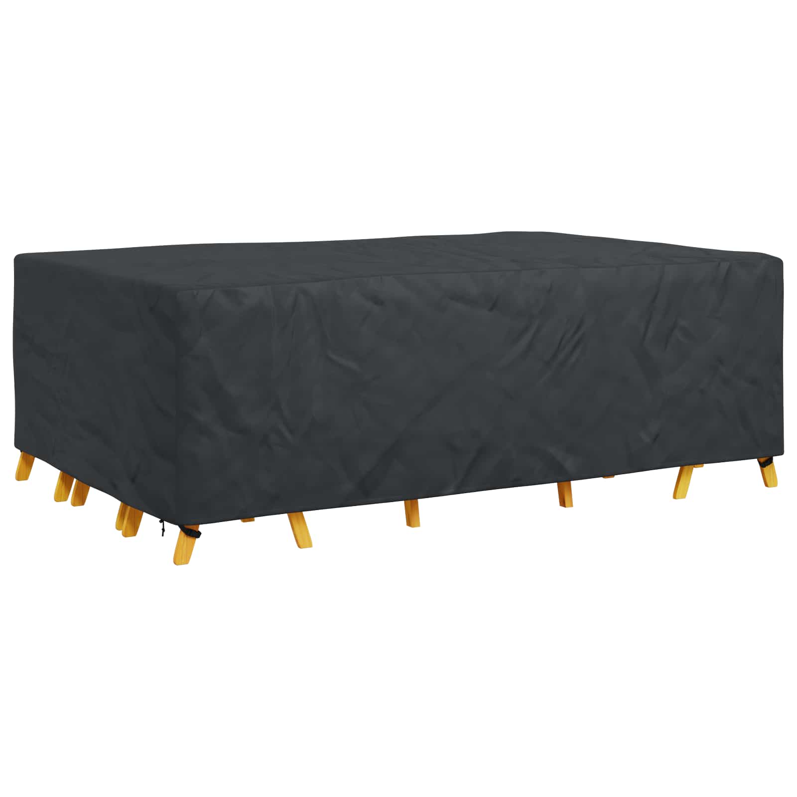 Pokrov za namještaj Jednobojno Crna 300 x 200 x 90 cm 210D