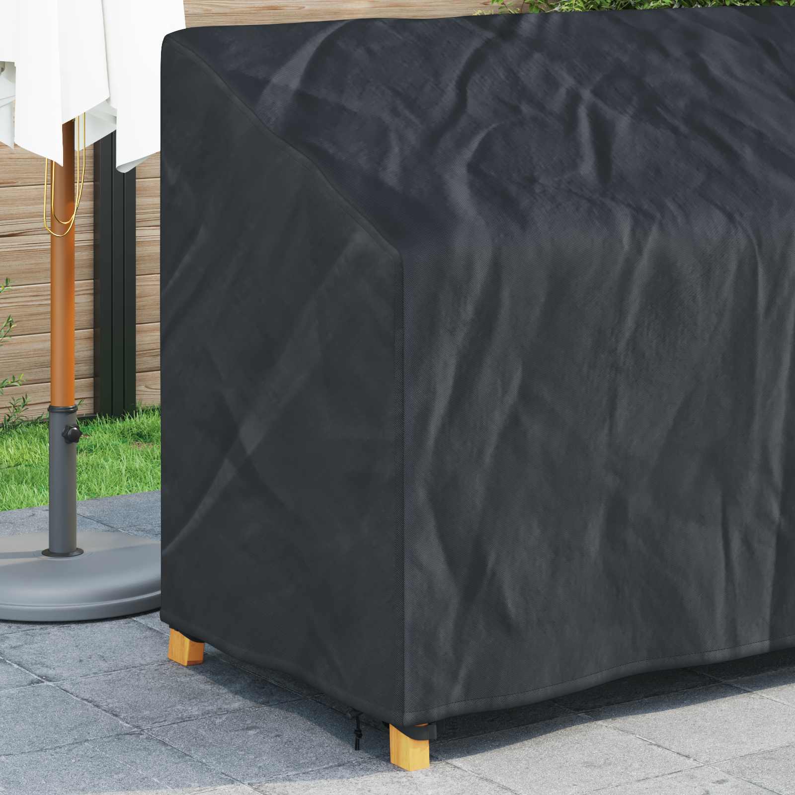 Pokrivač za vrtnu klupu 165 x 70 x 65 / 94 cm 210D Oxford tkanina