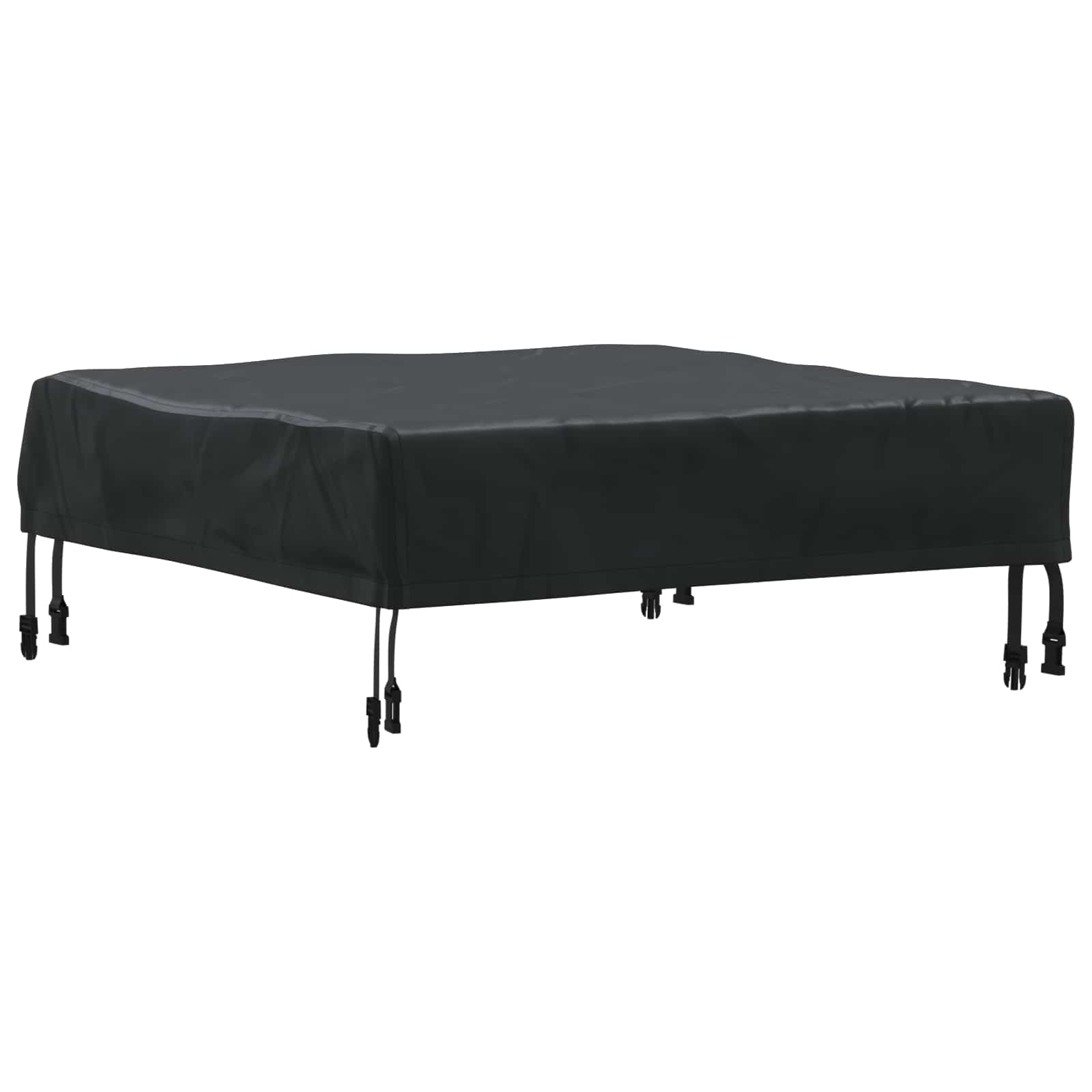 Pokrov za stol Jednobojno Crna 72 x 72 x 15 cm tkanina
