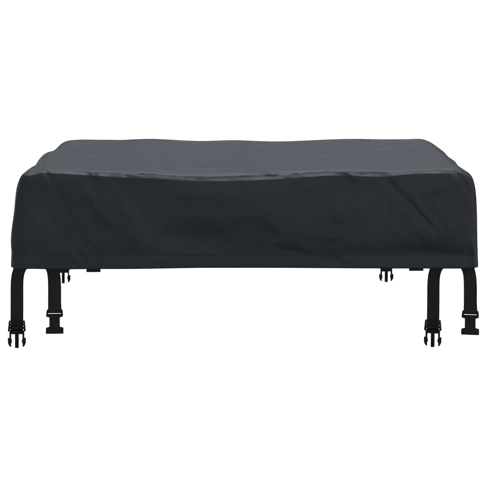Pokrov za stol Jednobojno Crna 72 x 72 x 15 cm tkanina