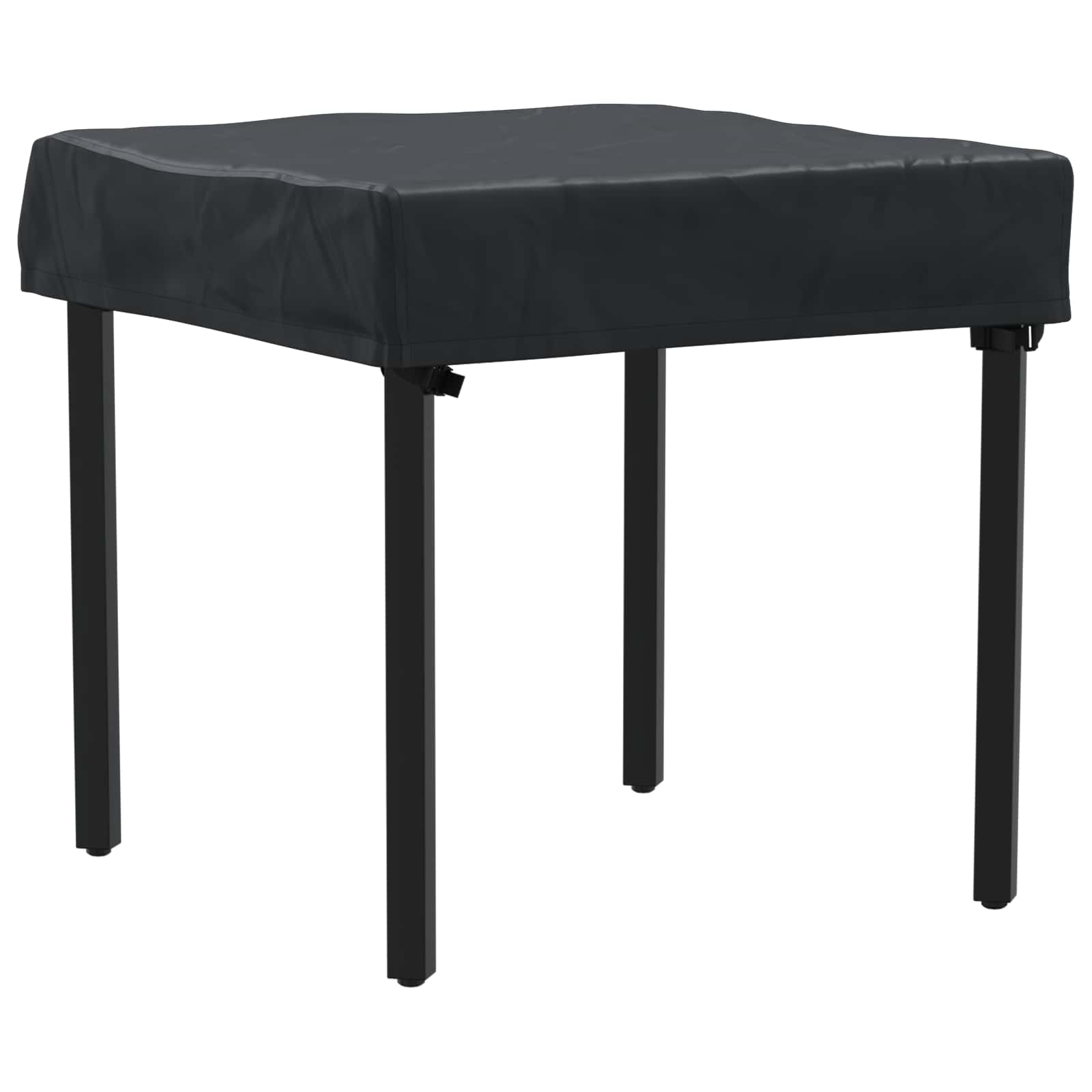 Pokrov za stol Jednobojno Crna 72 x 72 x 15 cm tkanina