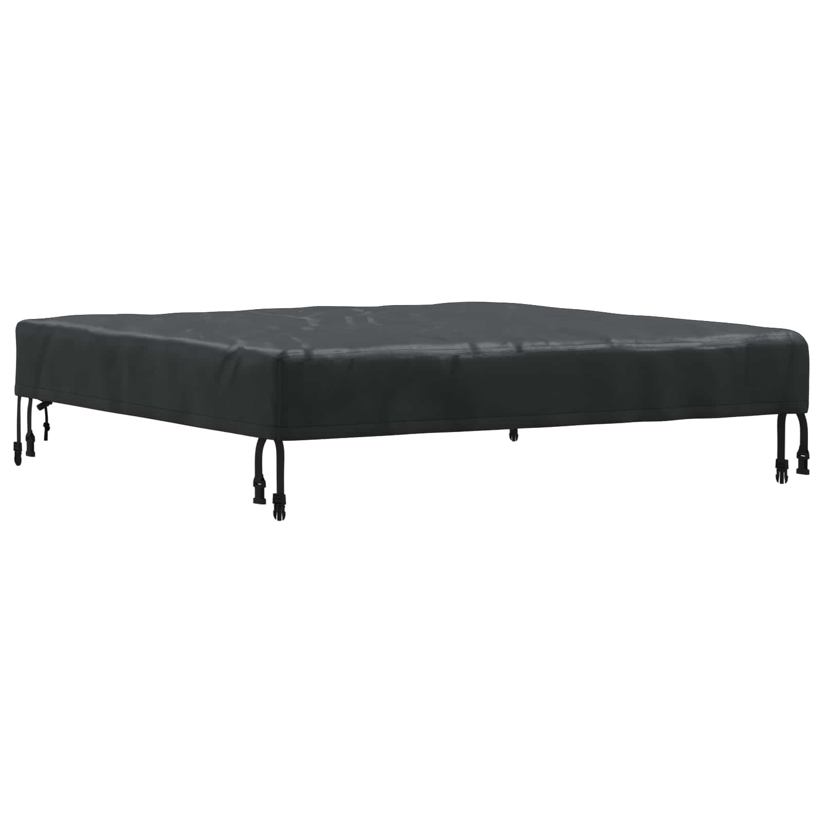 Pokrov za stol Jednobojno Crna 102 x 102 x 15 cm tkanina