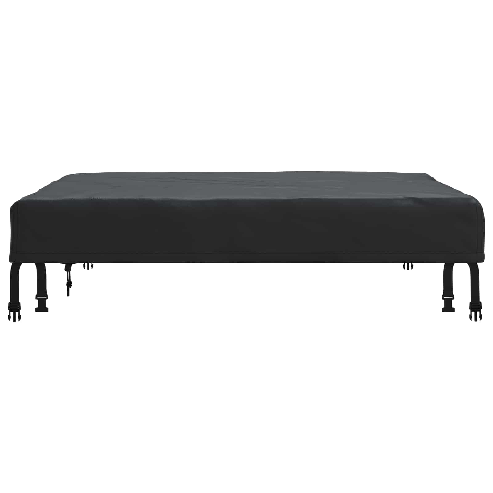 Pokrov za stol Jednobojno Crna 102 x 102 x 15 cm tkanina